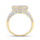 10kt Two - tone Gold Mens Round Diamond T Initial Letter Ring 1 - 1/5 Cttw - Splendid Jewellery
