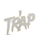 10kt Two - tone Gold Men's Round Diamond Trap Charm Pendant - 3 Cttw | Splendid Jewellery - Splendid Jewellery