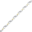 10kt Two - tone Gold Women's Round Diamond Infinity Bracelet 1/2 Cttw | Eternal Elegance - Splendid Jewellery