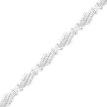 Load image into Gallery viewer, 10kt White Gold Baguette and Round Diamond Fashion Bracelet - 1 Cttw - Splendid Jewellery