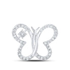 10kt White Gold Diamond Butterfly Pendant | Exquisite Nature - inspired Jewelry - Splendid Jewellery
