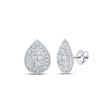 Load image into Gallery viewer, 10kt White Gold Diamond Cascade Earrings - Splendid Jewellery