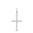 10kt White Gold Diamond Cross Pendant: A Mesmerizing Symbol of Elegance and Faith - Splendid Jewellery