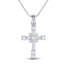 10kt White Gold Diamond Cross Pendant: A Radiant Symbol of Faith and Elegance - Splendid Jewellery