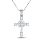 10kt White Gold Diamond Cross Pendant: A Radiant Symbol of Faith and Elegance - Splendid Jewellery