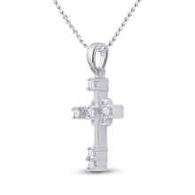 Load image into Gallery viewer, 10kt White Gold Diamond Cross Pendant: A Radiant Symbol of Faith and Elegance - Splendid Jewellery