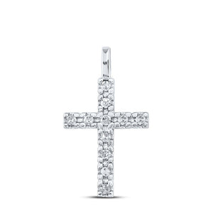 10kt White Gold Diamond Cross Pendant: A Timeless Symbol of Faith and Elegance - Splendid Jewellery