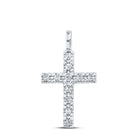 10kt White Gold Diamond Cross Pendant: A Timeless Symbol of Faith and Elegance - Splendid Jewellery