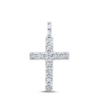 10kt White Gold Diamond Cross Pendant: A Timeless Symbol of Faith and Elegance - Splendid Jewellery