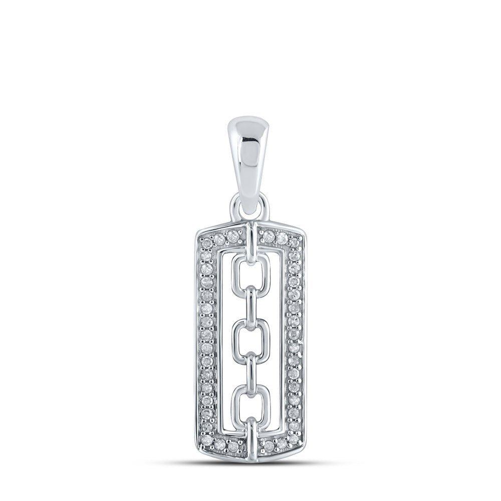 10kt White Gold Diamond Elegance Pendant - Splendid Jewellery