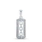 10kt White Gold Diamond Elegance Pendant - Splendid Jewellery