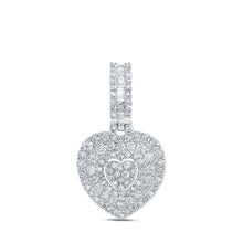 Load image into Gallery viewer, 10kt White Gold Diamond Heart and Love Symbol Pendant: A Captivating Expression of Love and Elegance - Splendid Jewellery
