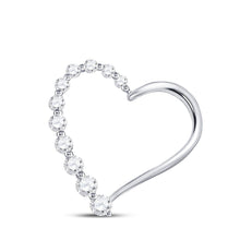 Load image into Gallery viewer, 10kt White Gold Diamond Heart &amp; Love Symbol Pendant - Splendid Jewellery
