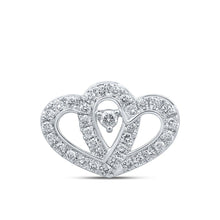 Load image into Gallery viewer, 10kt White Gold Diamond Heart &amp; Love Symbol Pendant - Splendid Jewellery