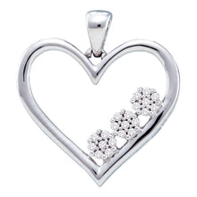 Load image into Gallery viewer, 10kt White Gold Diamond Heart &amp; Love Symbol Pendant - A Timeless Expression of Love - Splendid Jewellery