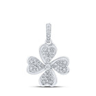 10kt White Gold Diamond Heart & Love Symbol Pendant | Splendid Jewellery - Splendid Jewellery