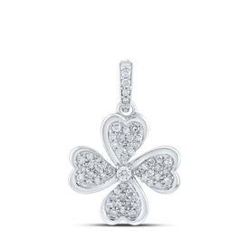 10kt White Gold Diamond Heart & Love Symbol Pendant | Splendid Jewellery - Splendid Jewellery