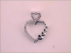 10kt White Gold Diamond Heart & Love Symbol Pendant | Splendid Jewellery - Splendid Jewellery
