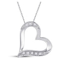 10kt White Gold Diamond Heart & Love Symbol Pendant | Splendid Jewellery's Mesmerizing Romance - Splendid Jewellery