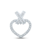 10kt White Gold Diamond Heart Pendant: A Mesmerizing Symbol of Love and Romance - Splendid Jewellery