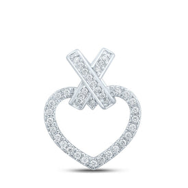 10kt White Gold Diamond Heart Pendant: A Mesmerizing Symbol of Love and Romance - Splendid Jewellery