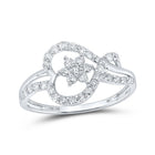 10kt White Gold Diamond Heart Ring: A Mesmerizing Symbol of Love and Elegance - Splendid Jewellery