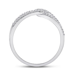 10kt White Gold Diamond Infinity Heart Ring - A Captivating Symbol of Elegance and Love - Splendid Jewellery