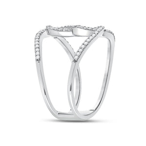 10kt White Gold Diamond Infinity Heart Ring - A Captivating Symbol of Elegance and Love - Splendid Jewellery