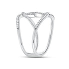 10kt White Gold Diamond Infinity Heart Ring - A Captivating Symbol of Elegance and Love - Splendid Jewellery