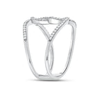 10kt White Gold Diamond Infinity Heart Ring - A Captivating Symbol of Elegance and Love - Splendid Jewellery