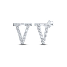 Load image into Gallery viewer, 10kt White Gold Diamond Initial Earrings - Personalized Elegance by Splendid Jewellery - Splendid Jewellery