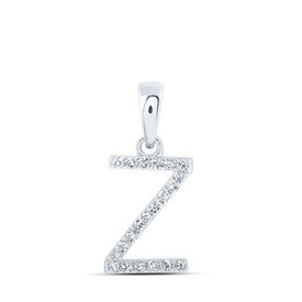 10kt White Gold Diamond Initial & Letter Pendant: A Sparkling Symbol of Personalized Elegance - Splendid Jewellery