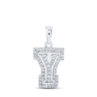 10kt White Gold Diamond Initial & Letter Pendant - Personalized Elegance - Splendid Jewellery