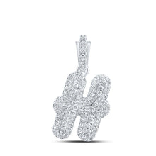 Load image into Gallery viewer, 10kt White Gold Diamond Initial &amp; Letter Pendant - Personalized Elegance and Brilliance - Splendid Jewellery