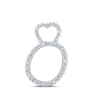 10kt White Gold Diamond Initial & Letter Pendant - Personalized Elegance at Its Finest - Splendid Jewellery