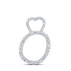 10kt White Gold Diamond Initial & Letter Pendant - Personalized Elegance at Its Finest - Splendid Jewellery