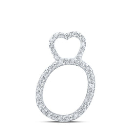 10kt White Gold Diamond Initial & Letter Pendant - Personalized Elegance at Its Finest - Splendid Jewellery