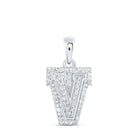 10kt White Gold Diamond Initial Pendant: A Sparkling Symbol of Personal Connection - Splendid Jewellery