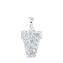 Load image into Gallery viewer, 10kt White Gold Diamond Initial Pendant: A Sparkling Symbol of Personal Connection - Splendid Jewellery