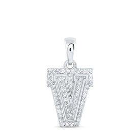 10kt White Gold Diamond Initial Pendant: A Sparkling Symbol of Personal Connection - Splendid Jewellery