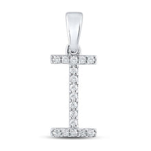 Load image into Gallery viewer, 10kt White Gold Diamond Initial Pendant - Personalized Elegance - Splendid Jewellery
