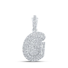 Load image into Gallery viewer, 10kt White Gold Diamond Initial Pendant - Personalized Elegance - Splendid Jewellery