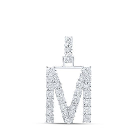 10kt White Gold Diamond Initial Pendant - Personalized Elegance - Splendid Jewellery