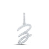 10kt White Gold Diamond Initial Pendant - Personalized Elegance - Splendid Jewellery