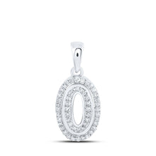 Load image into Gallery viewer, 10kt White Gold Diamond Initial Pendant - Personalized Elegance and Dazzling Brilliance - Splendid Jewellery