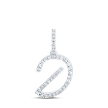 Load image into Gallery viewer, 10kt White Gold Diamond Initial Pendant - Personalized Elegance and Sparkling Brilliance - Splendid Jewellery