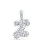 10kt White Gold Diamond Initial Pendant - Personalized Elegance at Its Finest - Splendid Jewellery