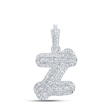 Load image into Gallery viewer, 10kt White Gold Diamond Initial Pendant - Personalized Elegance at Its Finest - Splendid Jewellery