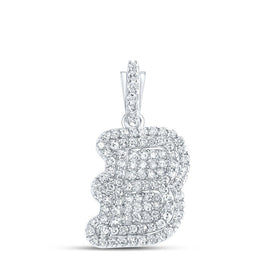 10kt White Gold Diamond Initial Pendant - Personalized Elegance in Every Letter - Splendid Jewellery