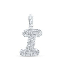 Load image into Gallery viewer, 10kt White Gold Diamond Initial Pendant: Personalized Elegance in Every Letter - Splendid Jewellery